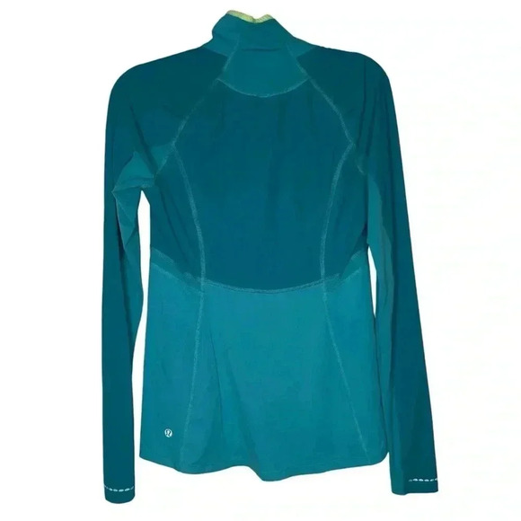 Lululemon Trail Bound 1/2 Zip in Blue Tropics Mesh Lightweight Size 8 - Picture 14 of 15